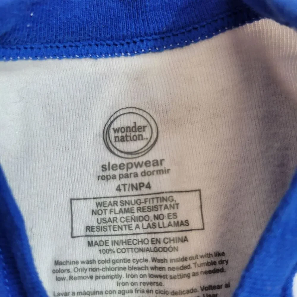Wonder Nation shark pajamas 4T